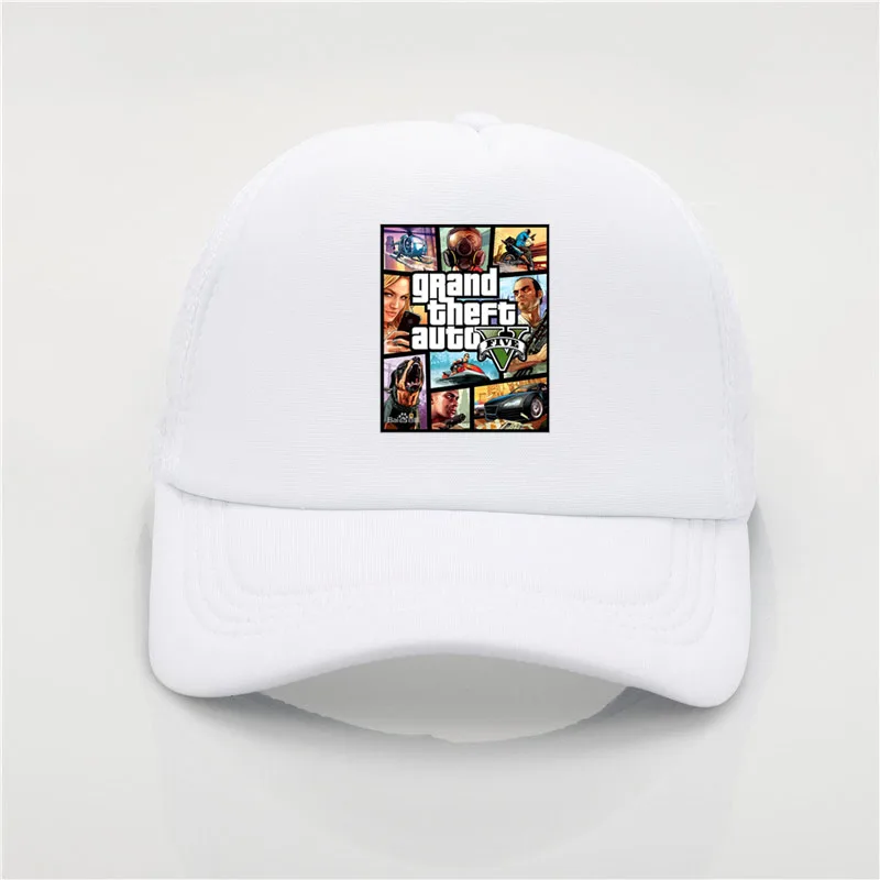 НОВАЯ шапка Grand Theft Auto V 5 GTA 5 бейсболки Горячая игра GTA 5 вентиляторы Кепка крутая летняя кепка в стиле хип-хоп кепка-бейсболка