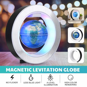 

Electronic Magnetic Levitation Geography Globe Floating World Map LED Light Terrestre Children Learning Toys Office Decoration