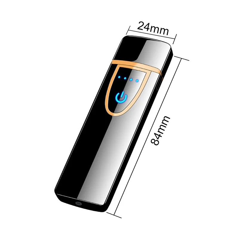 Умный сенсорный экран, датчик, прикуриватель, многофункциональный, компактный, интеллектуальный датчик, usb зарядка, зажигалки, Премиум зажигалка - Цвет: 3