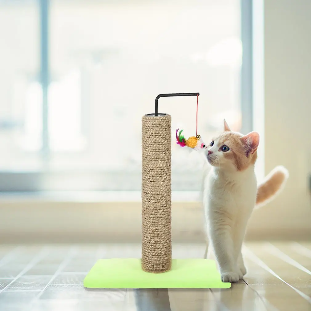 M6-1 для питомца кошки дерево скалолазание рама игрушка с рыбкой форма колокольчик Игрушка кошка когтеточки кошка царапина доска прыжки обучающая игрушка
