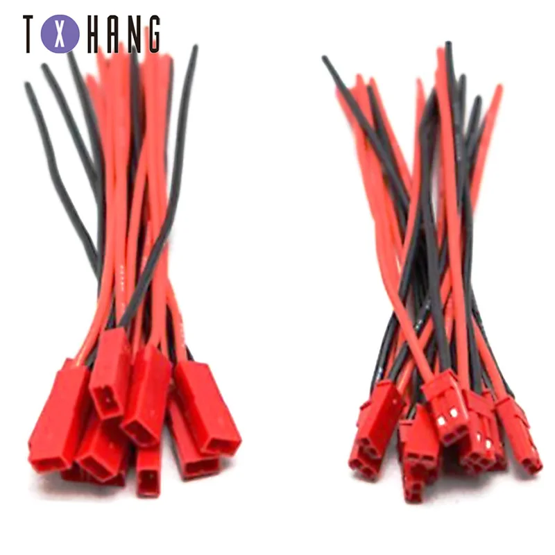 

10Pairs 100 2 Pin Connector JST Plug Cable Male/Female For RC BEC Battery Helicopter DIY FPV Drone Quadcopter