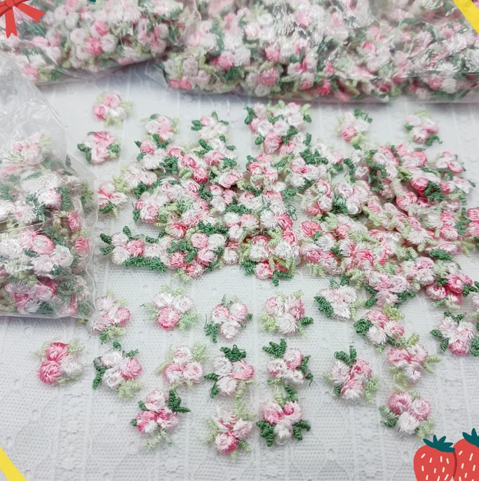 Lace Sewing Supplies Embroidered Floral Lace Patches 100 Pieces for Women