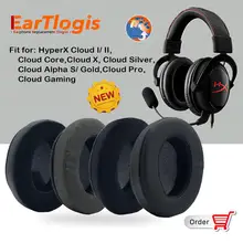 EarTlogis Replacement EarPads for HyperX Cloud I II Cloud Core Cloud X Cloud Silver Cloud Alpha S Gold Cloud Pro Cloud Gaming