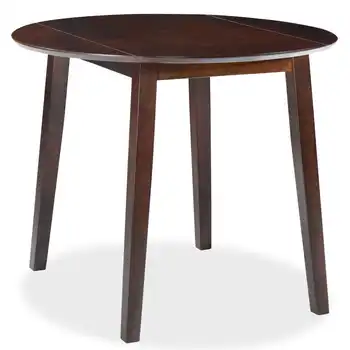 

vidaXL Drop-leaf Dining Table Round MDF Brown