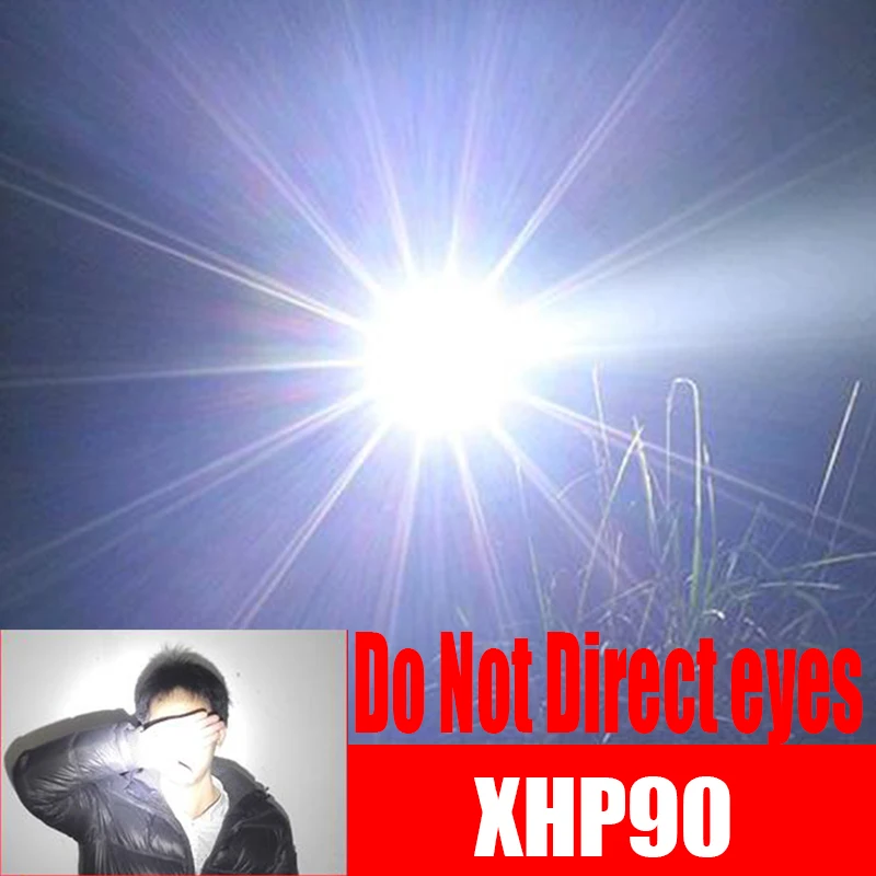 XHP90 Новое поступление самый мощный светодиодный фонарик usb Zoom torch 18650 26650