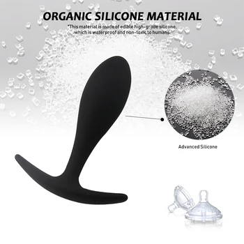 EXVOID Adult Products Silicone Butt Plug Dildo Anal Plugs G-spot Prostate Massager Anal Beads Jelly Sex Toys for Women Men Gay 4