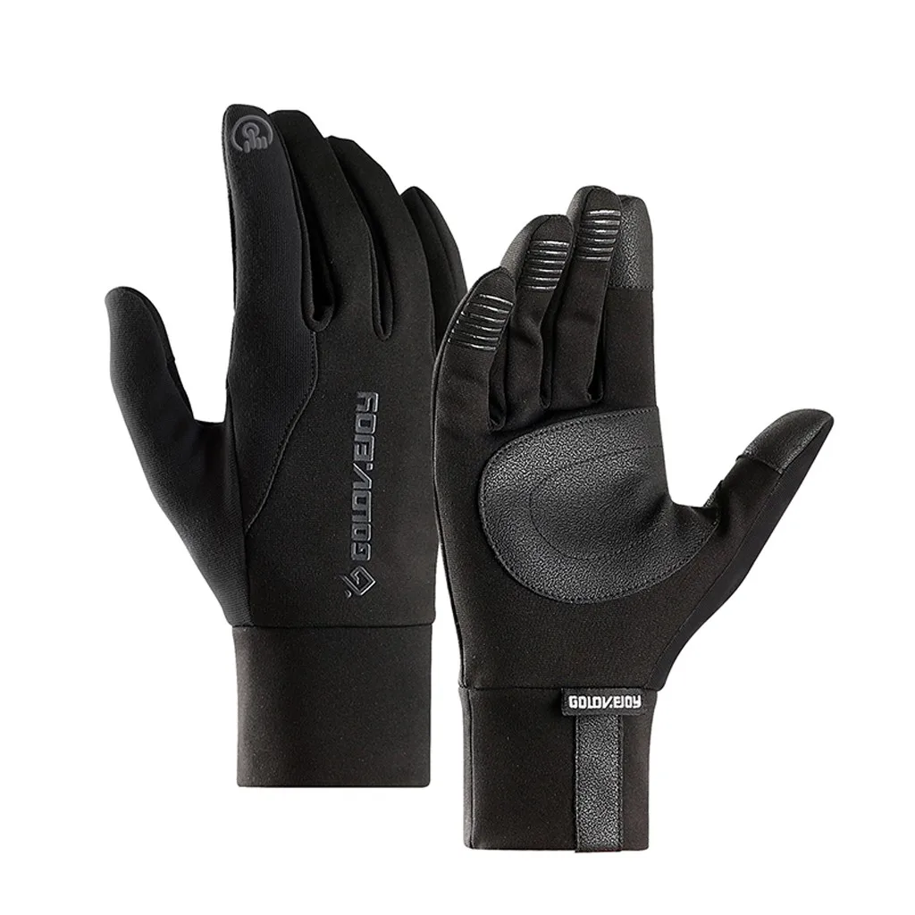 Спортивные перчатки унисекс, водонепроницаемые, зимние, теплые, на молнии, с сенсорным экраном, плюс бархатные перчатки, зимние перчатки, rekawiczki