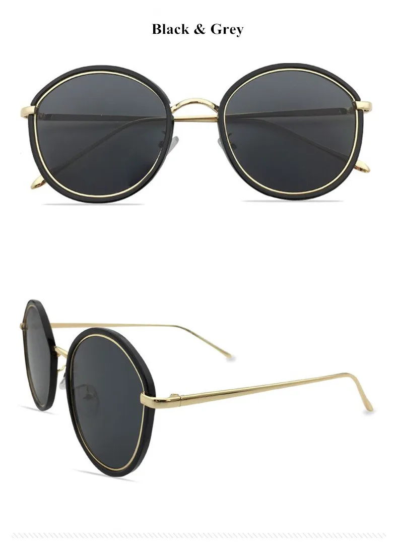 VWKTUUN Round Sunglasses Women Oversized Vintage Irregular Glasses Female Sport Eyewear Mirror Shades UV400