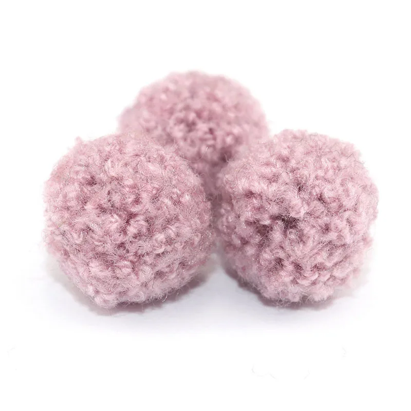 Korea powder 100 шт./упак. 15 мм Цветной Pom Poms мяч ручной работы для самостоятельного пошива одежды, светящееся украшение ремесло Материал аксессуары и украшения для волос - Цвет: Korea powder