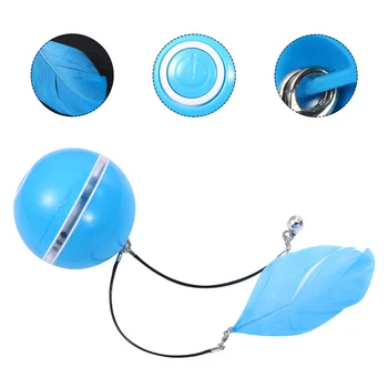 

1PC LED Cat Toy Funny Exquisite Colorful Plastic Portable LED Cat Toy Pet Supplies Rolling Ball Toy for Home
