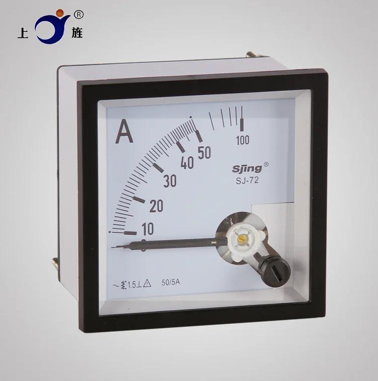 1PCS SJ-72 AC 500/5A 750/5A 800/5A 1000/5A 2000/5A 100/5A 300/5A Analog Panel Meter Ammeter Amperemeter