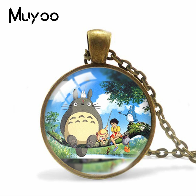 Модный детский подарок Totoro японское мультяшное аниме женское колье мультяшный