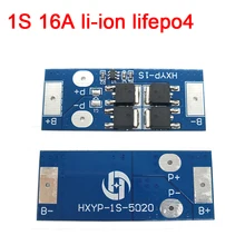 1S 16A 3,7 v Li-Ion 3,2 v lifepo4 BMS 18650 BMS батарея pcm Защитная плата bms pcm для 1s сотовых батарей