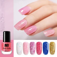 NEE JOLIE 3,5 мл Блестящий лак для ногтей с блестками цвет мечты розовый Золотой Фиолетовый хлопья Декоративный Лак для ногтей DIY лак для ногтей украшения