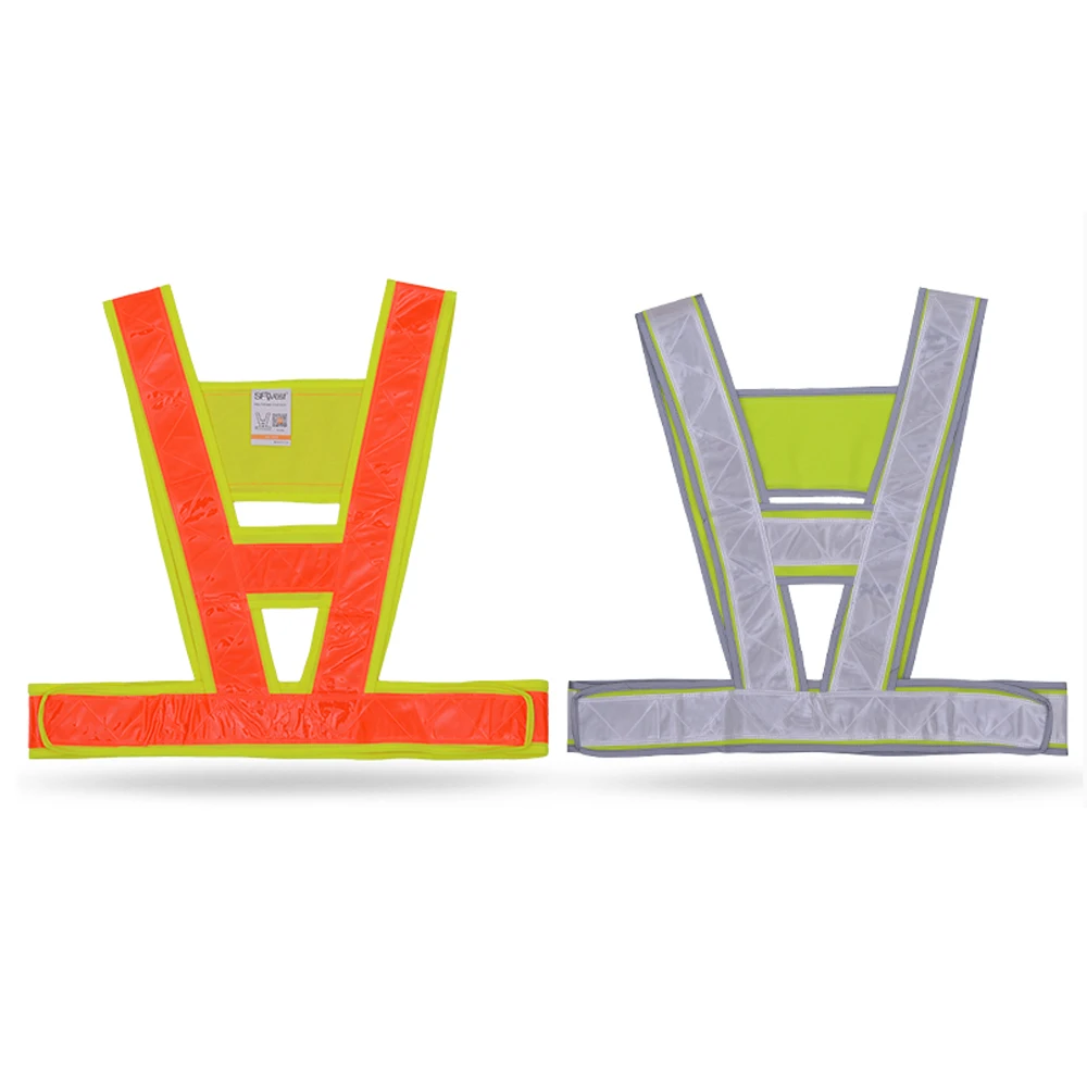 

SFVest High Visibility Reflective Vest Reflective Safety Strap Vests Workwear Working Clothes Traffic Warning Safety Waistcoat