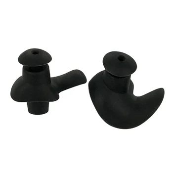

4 Pair Replace Silicone Earplugs for Radio Air sound tube Earpiece Waterproof Anti-noise Swim Bathing Prevent Water Enter Ear bl