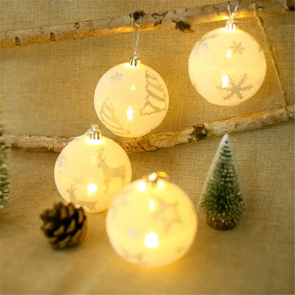 Светодиодный светильник для украшения рождественской елки в виде шара, лампа для выращивания шаров, подвесная Рождественская елка для украшения рождества# SO