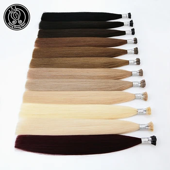 I Tip Keratin Pre bonded Hair Extensions Real Remy Russian Human Hair On The Capsule Fusion Hair 0.8g/s 16 - 20 inch 40g/pack 1
