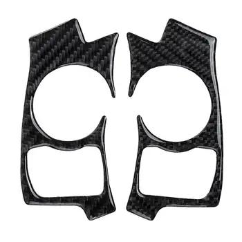 

Pair Carbon Fiber Steering Wheel Button Frame Decoration Cover Trim For LEXUS IS250 IS300 IS350 2014 2015 2016 2017