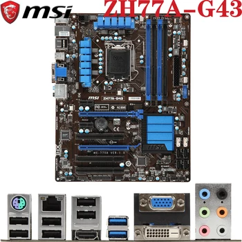 

MSI ZH77A-G43 LGA1155 For Intel Core 2th/3th i3/i5/i7/Pentium/Celeron DDR3 32GB DVI HDMI LGA-1155 H77 ATX Desktop PC Motherboard