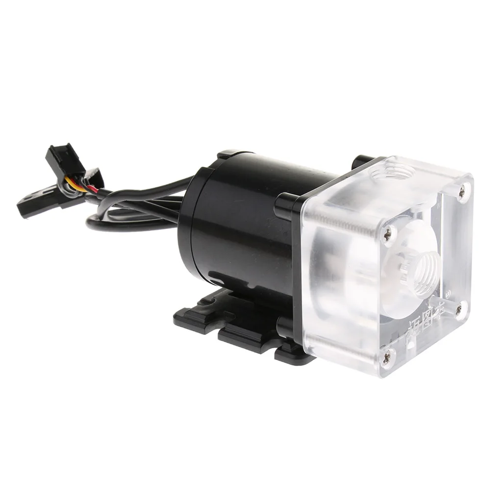 

CPU Water Cooling Pump, 12V Low Noise Desktop PC Liquid Cooling Systems DIY Kits
