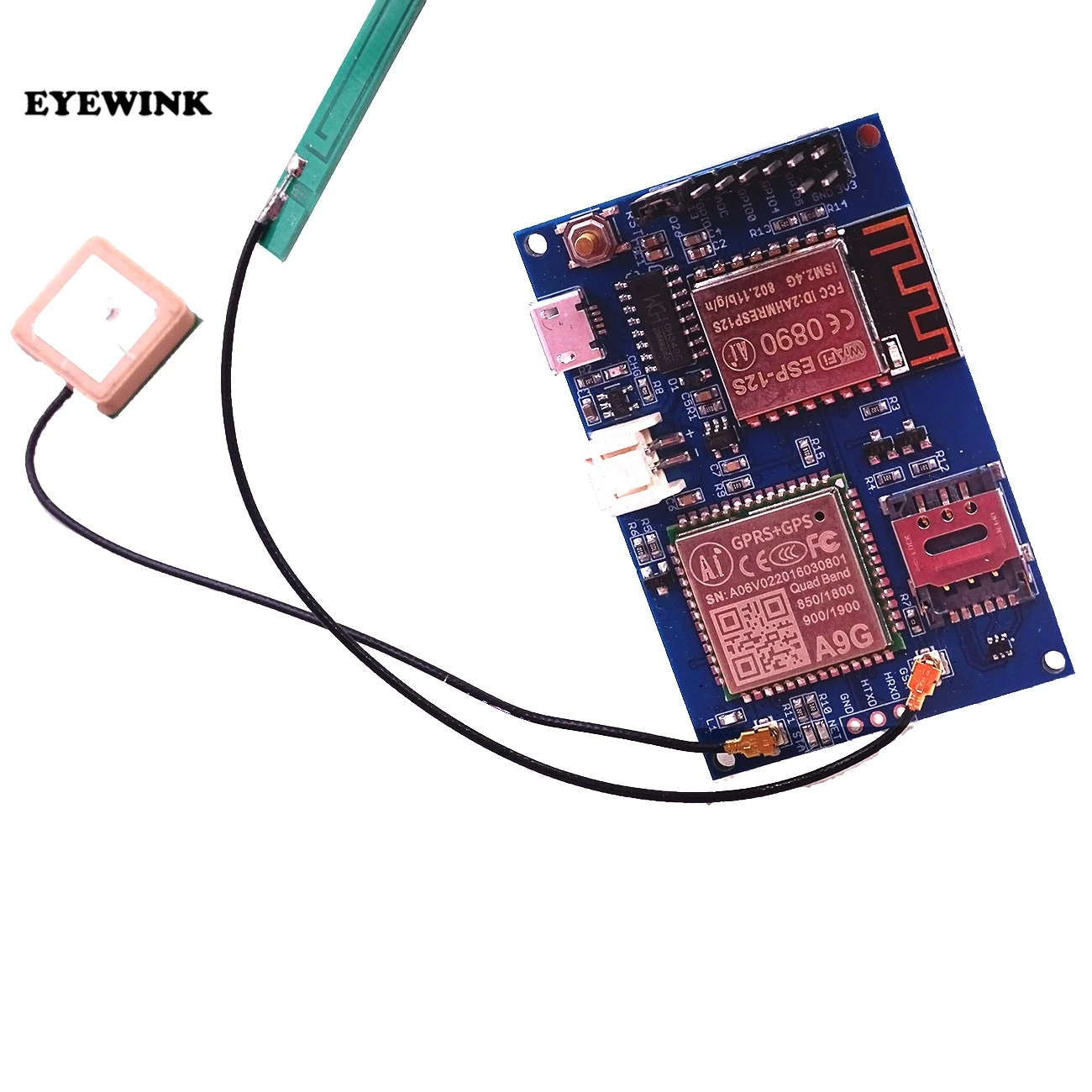 ESP8266 ESP-12S A9G четырехдиапазонный GSM/GPRS+ gps IOT узел V1.0 модуль IOT Совет по развитию, Wi-Fi+ Сотовая связь+ gps 850/900/1800/1900 МГц