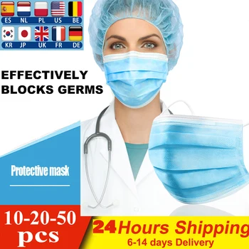 

Disposable 3 Layers Face Fast Shipping Efficient Anti Haze Prevent Droplet Transmission Waterproof Anti-Dust