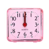 1PC Square Small Bed Alarm Clock Transparent Case Compact Digital Alarm Clock Mini Children Student Desk Table Clock 3