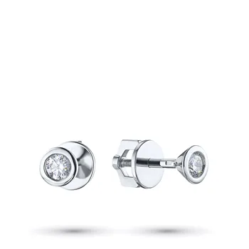 

White Gold pouches with diamond п09с121546