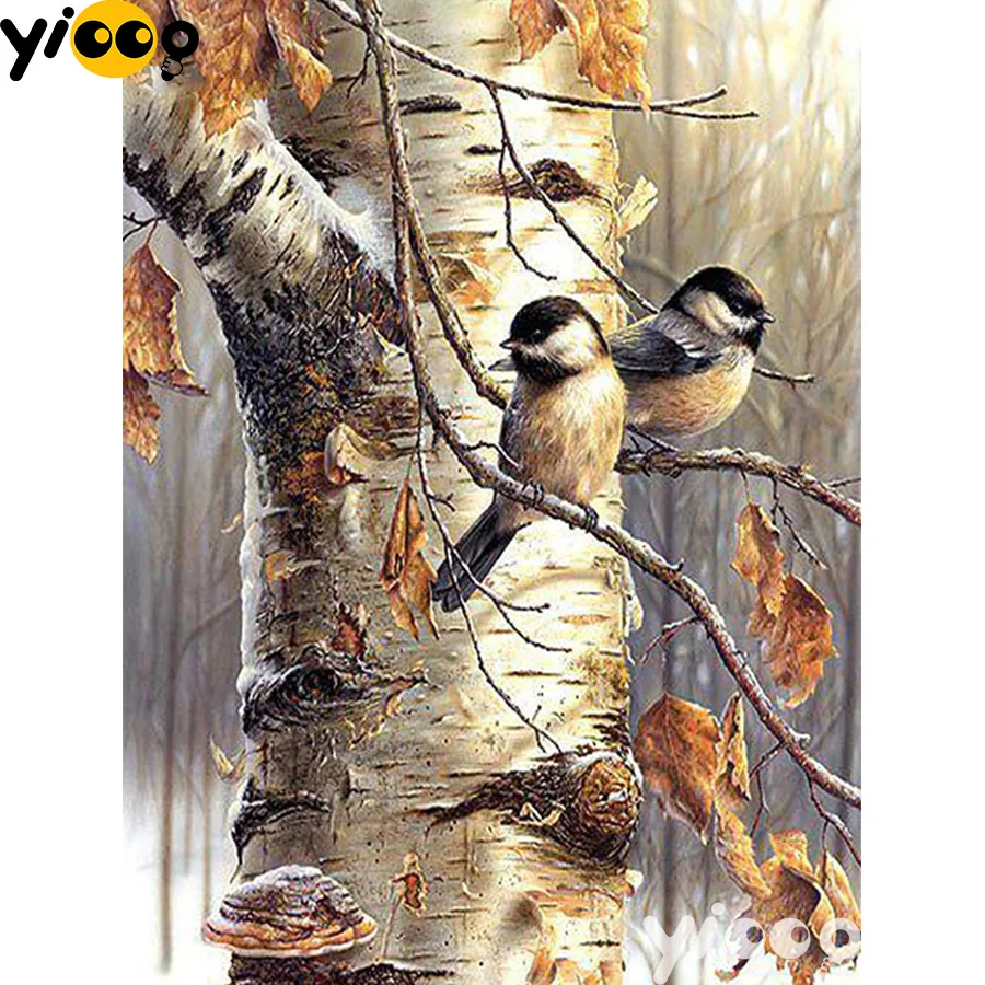 

5D diamond painting full Square/Round diamond embroidery Resting birds Rhinestone mosaic Cross stitch decoration 609A