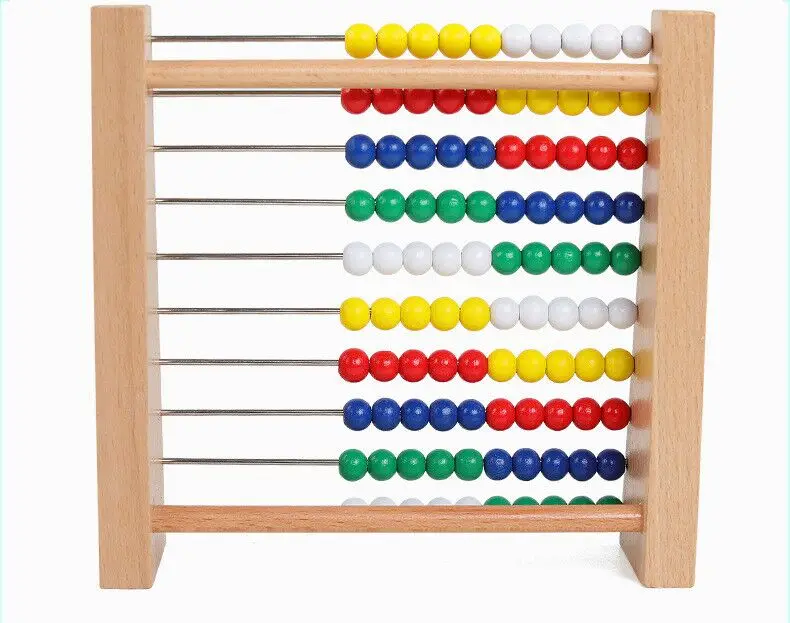 Деревянные Abacus детские математические игрушки Математика расчет рамка деревянная игрушка Раннее Обучение Монтессори Развивающие игрушки для детей