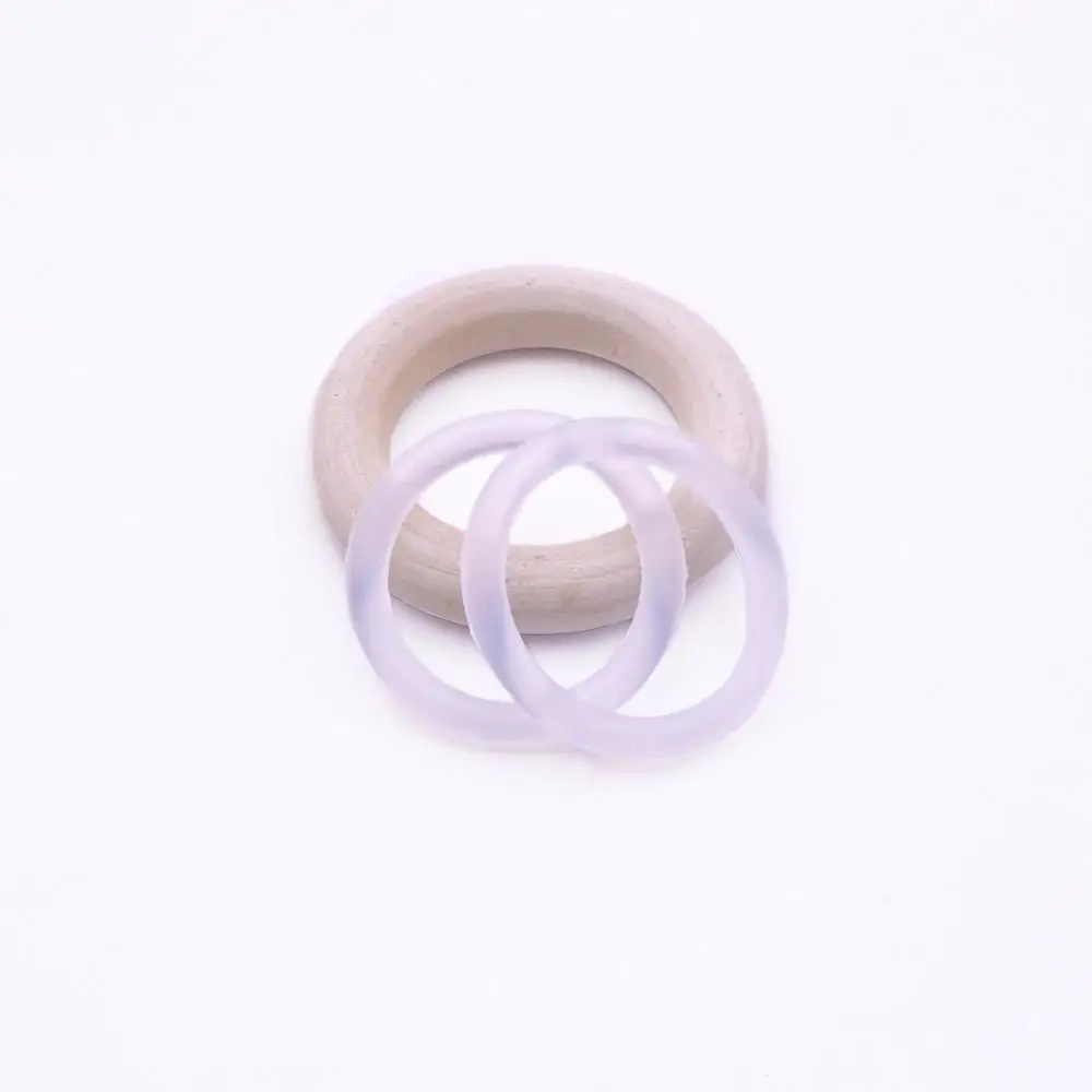 Sutoyuen 30PCS BPA Free Safe Silicone Baby Pacifier Dummy Ring MAN Adapter O Ring ilicone Inner Diameter 21mm 2