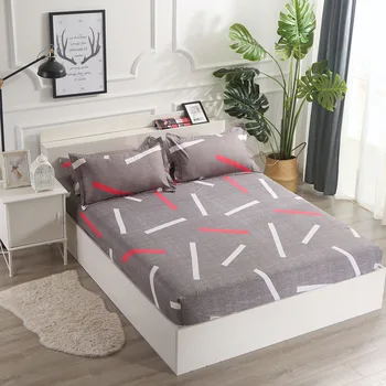 

Nordic Minimalist Bed Sheet Comfortable Non-slip Simmons Bed Cover Sheet All-inclusive Dust Cover Home Decoration