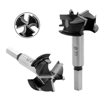 

35mm 3 Flutes Alloy Tip Boring Drill Bits Woodworking Self Centering Hole Saw Wood Cutter Tools Set New