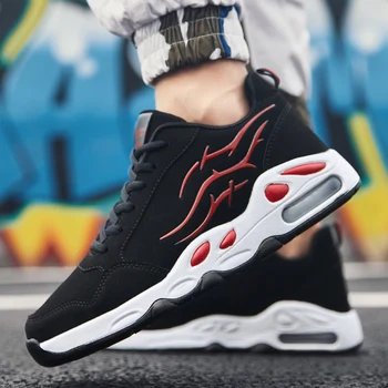 

Four seasons sports and leisure shoes running shoes trend flame shoes non-slip cold cushion comfortable men's casual shoes