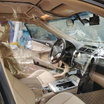 

Car Taxi Isolation Film Protective Cover Screen PVC Film Curtain Enclosed Sealed Auto Isolation Film For Taxi Rental Car Driver