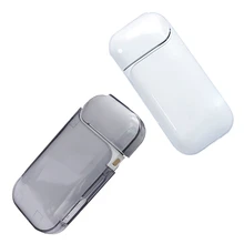 2 шт чехол для IQOS защитный IQOS 2,4 Plus чехол градиентной расцветки Твердый Чехол-серый и прозрачный