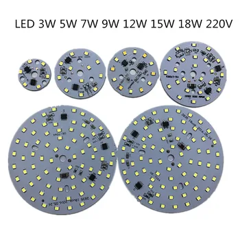 

AC 220v SMD 2835 5730 LED Lamp Bulbs PCB, Dimmable Integrated Smart IC Driver White ww 3W 5W 7W 9W 12W 15w 18w blubs Downlight