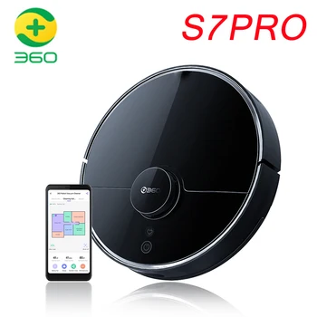 

360 Robotic Vacuum Cleaner S7 Pro Smart Robotic Vacuum Cleaner Wet Dry LDS Remote Control 2200Pa 3200mAh 19V Mopping Sweeping