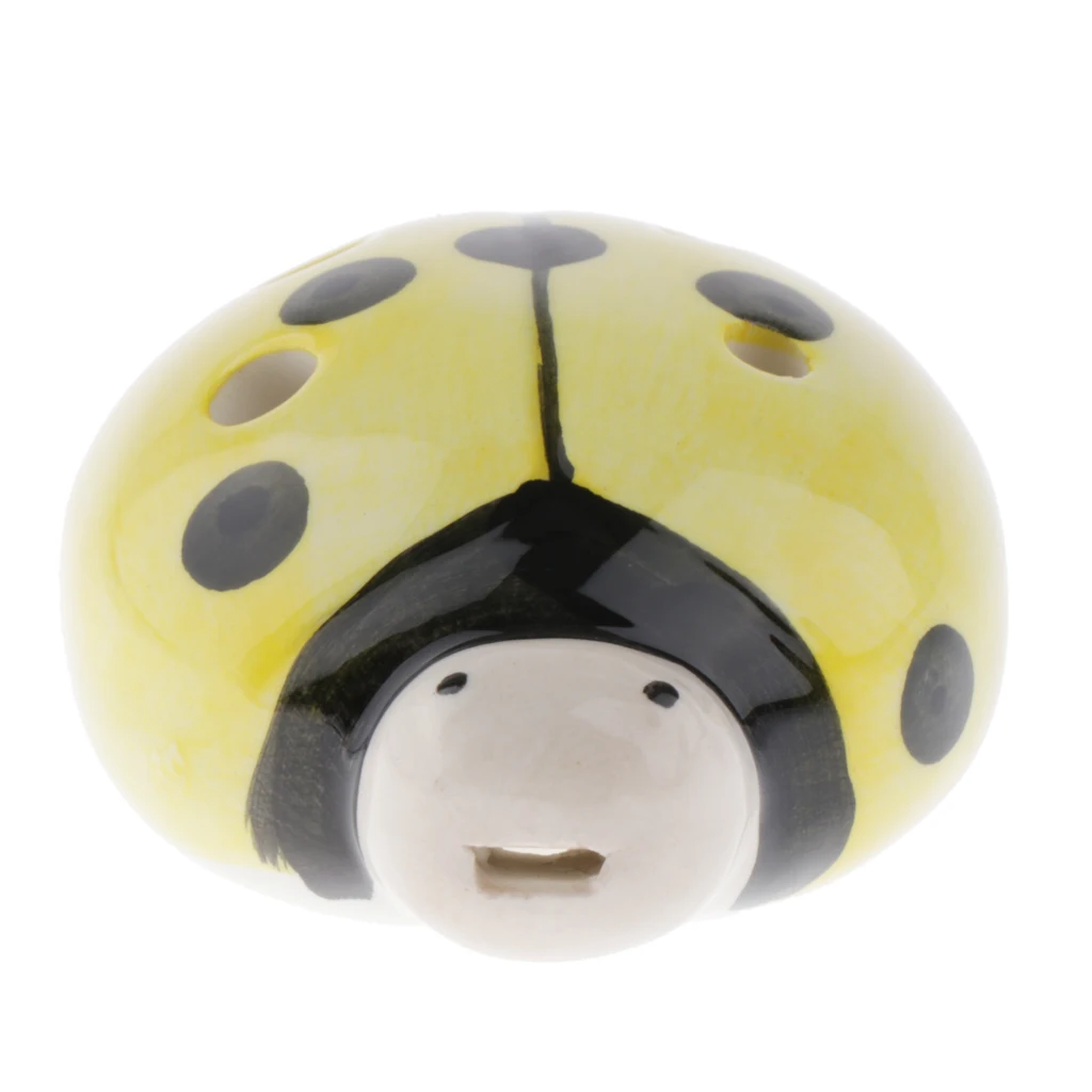 Cute Alto Ocarina 6 Holes Beatles Shaped Set, for Kids Children Beginners Musical Gift Craft