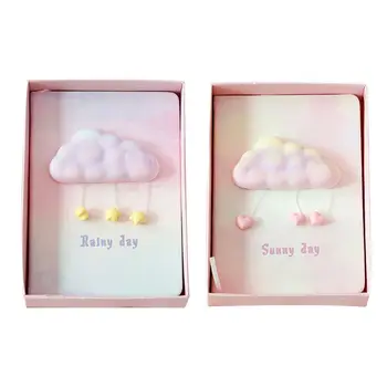 

Creative Dream Cloud Notebook Planner Notepad Journal Sketchbook Daily Book with Flashing Light Office School Supplies