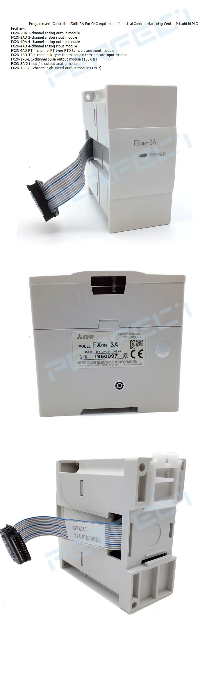 PLC FX0N-3A для ЧПУ оборудования промышленного управления обрабатывающий центр Mitsubishi аналоговый с ПЛК Входной модуль