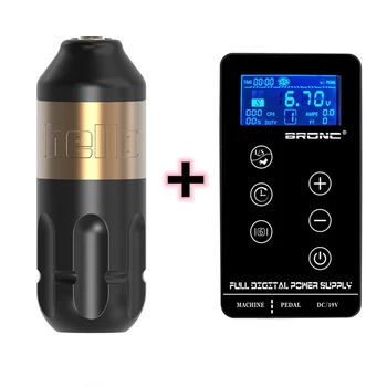 

Professional Tattoo Kit Set Rotary Tattoo Machine Short Pen Swiss Motor Bronc Tattoo Power For Tattoo Supply Free Shipping