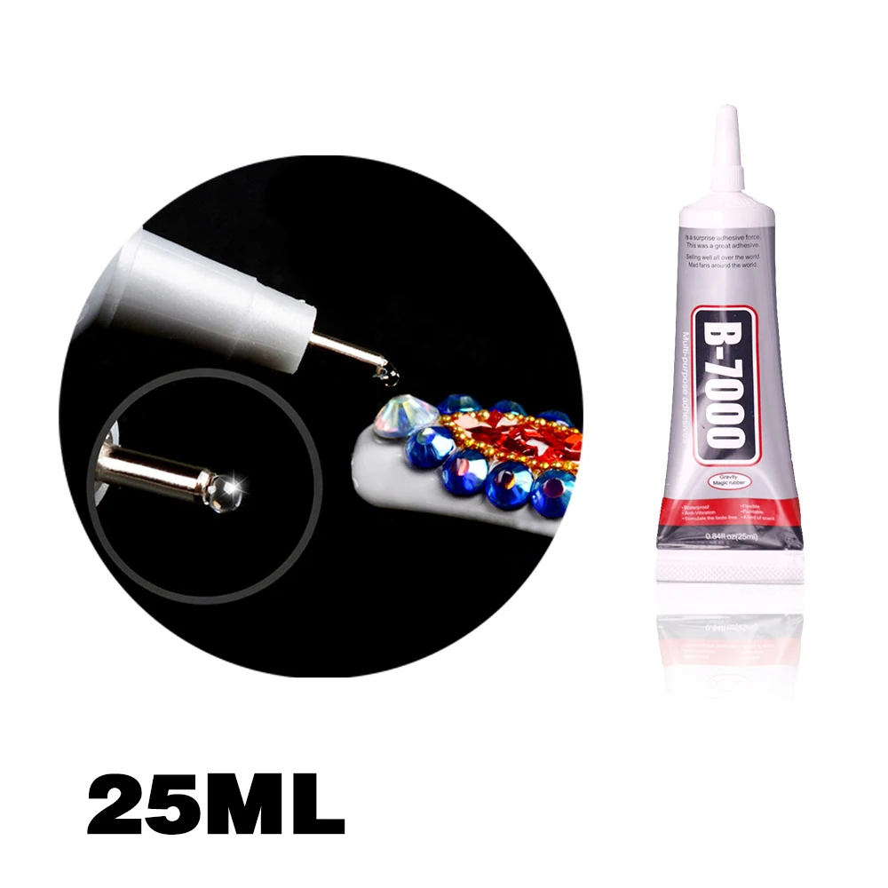 

25ml b7000 glue Mobile phone touch screen Superglue b-7000 adhesive telephone glass glue repair point diamond jewelry DIY glue