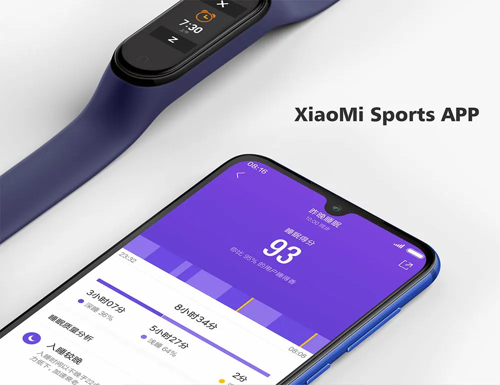 Xiaomi mi смарт-браслет mi Band 4 фитнес-браслет 0,9" AMOLED цветной сенсорный экран управление музыкой пульсометр BT