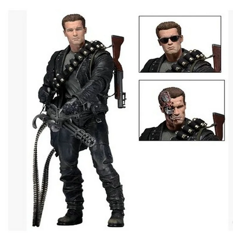 NECA Терминатор 2: Судный День T 800 Шварценеггер ПВХ фигурка Коллекционная модель
