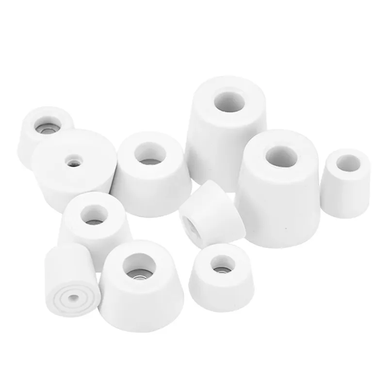 8Pcs white Rubber Feet Non-slip Furniture Feet Chair Floor Protector Table Leg Cover Cabinet Bottom Pads Funiture Legs