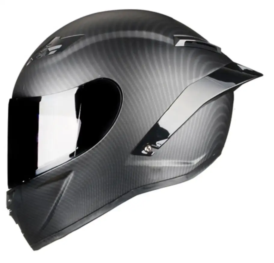 Углеродная живопись полный лицо мотоциклетный шлем для гонок шлем мотокросса бездорожья Kask Casco De Moto Motociclista DOT утвержден - Цвет: Синий