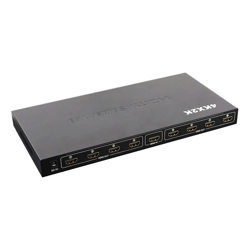 HDMI концентраторы поддержка 4K* 2K 30HZ HDMI сплиттер 1*8 один вход восемь выход HDMI сплиттер распределитель Adpater HDMI1.4 для HDTV DVD