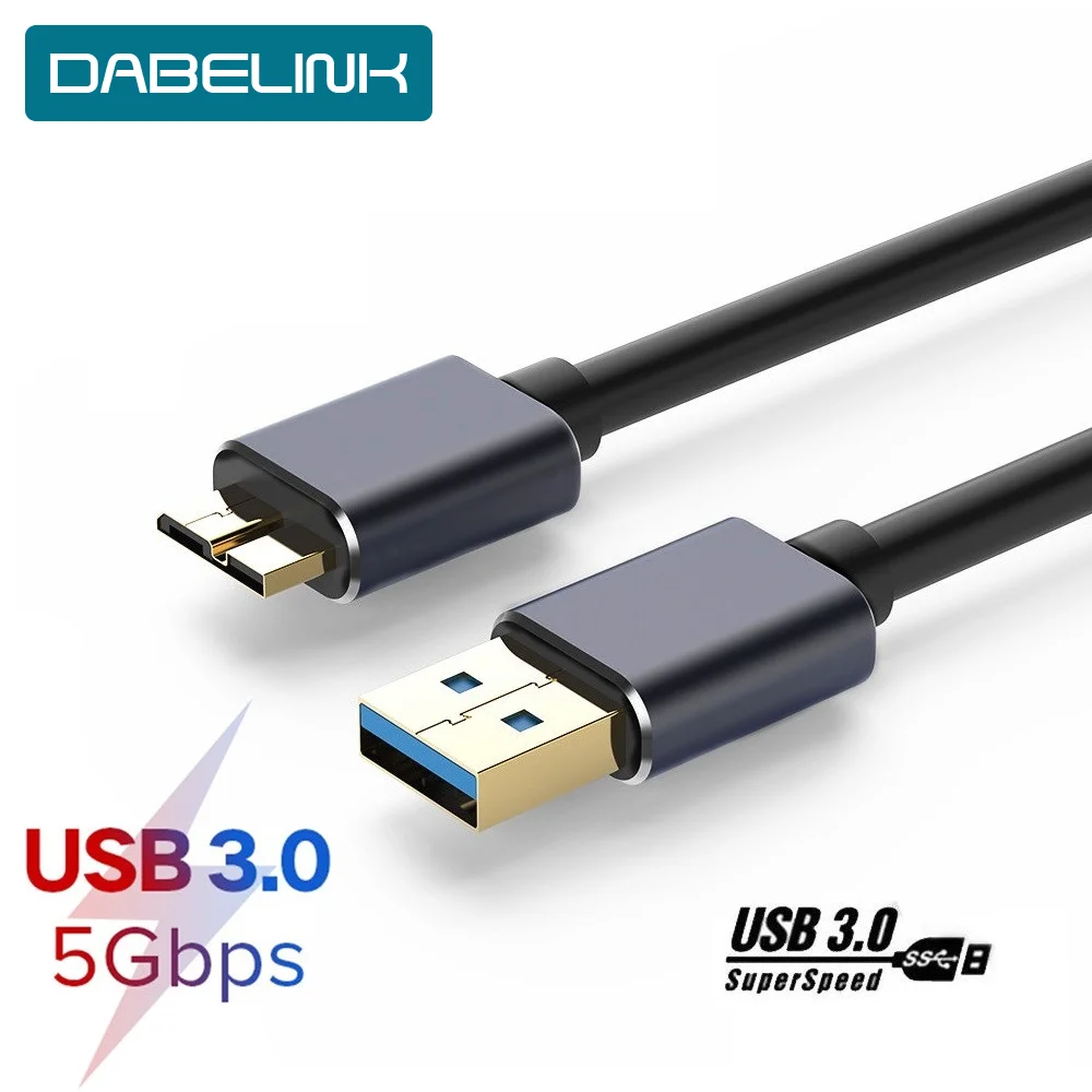 Кабель Micro B USB 3 0 5 Гбит/с кабель для внешнего жесткого диска HDD Samsung S5 Note3 Toshiba WD Seagate